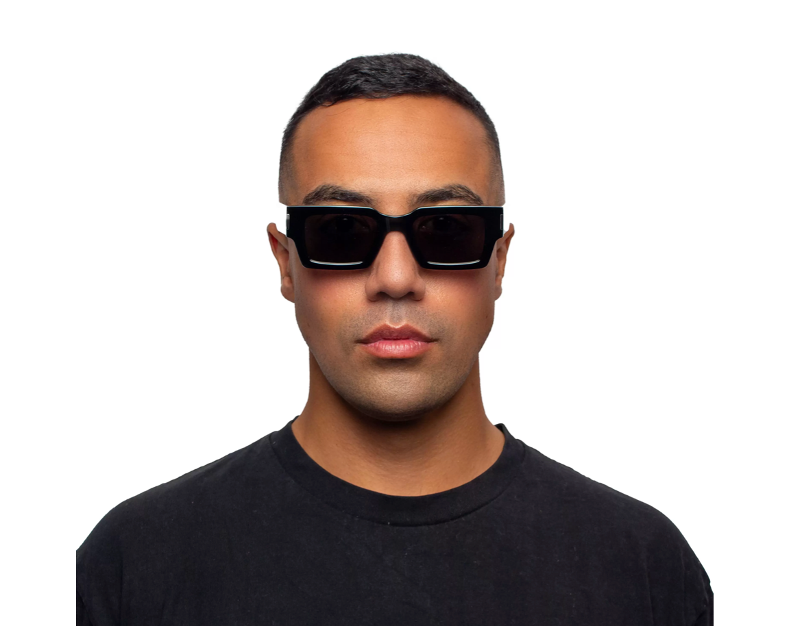 Saint Laurent, SL572, 001 BLACK BLACK, 50